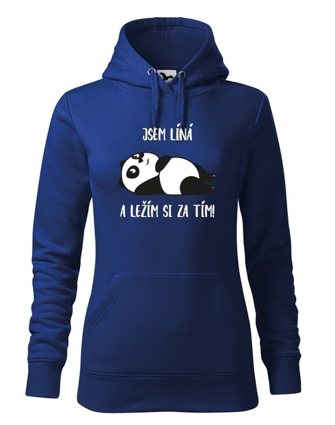 Dámska mikina Som lenivá a ležím si za tým!