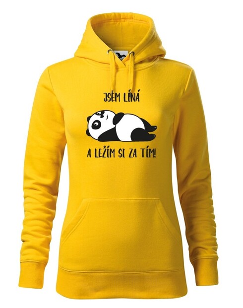 Dámska mikina Som lenivá a ležím si za tým!