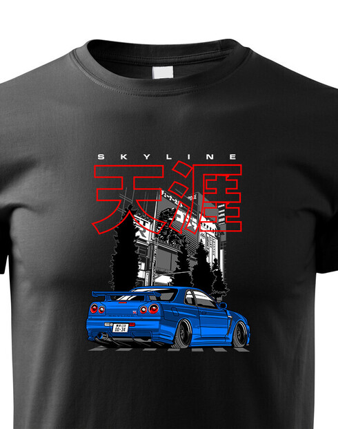 Detské tričko Nissan Skyline R34 Stance