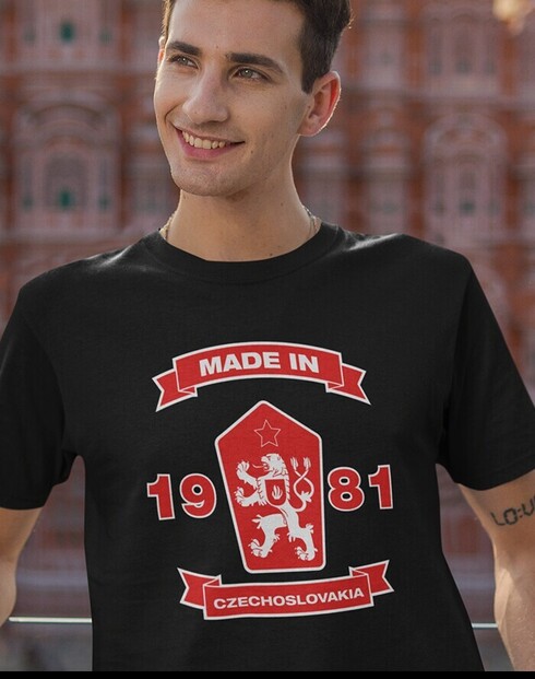 Pánske tričko s levom a znakom ČSSR