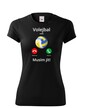 Dámské tričko Volejbal volá Musím ísť!