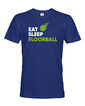 Pánske tričko s potlačou Eat, sleep, florbal