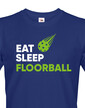 Pánske tričko s potlačou Eat, sleep, florbal
