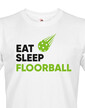 Pánske tričko s potlačou Eat, sleep, florbal