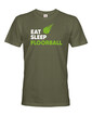 Pánske tričko s potlačou Eat, sleep, florbal
