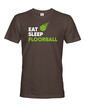 Pánske tričko s potlačou Eat, sleep, florbal