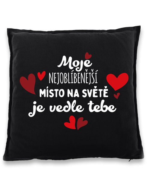 Polštářek pro zamilované Nejoblíbenější místo na světe
