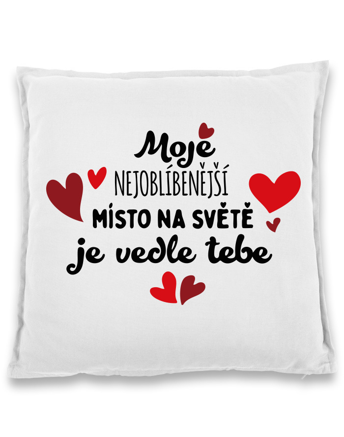 Polštářek pro zamilované Nejoblíbenější místo na světe