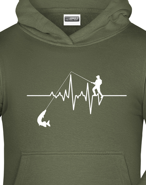Dětská mikina pro rybáře Tep / Ekg rybáře