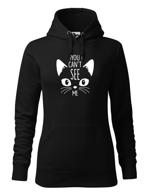 Dámská mikina s mačkou You can´t see me