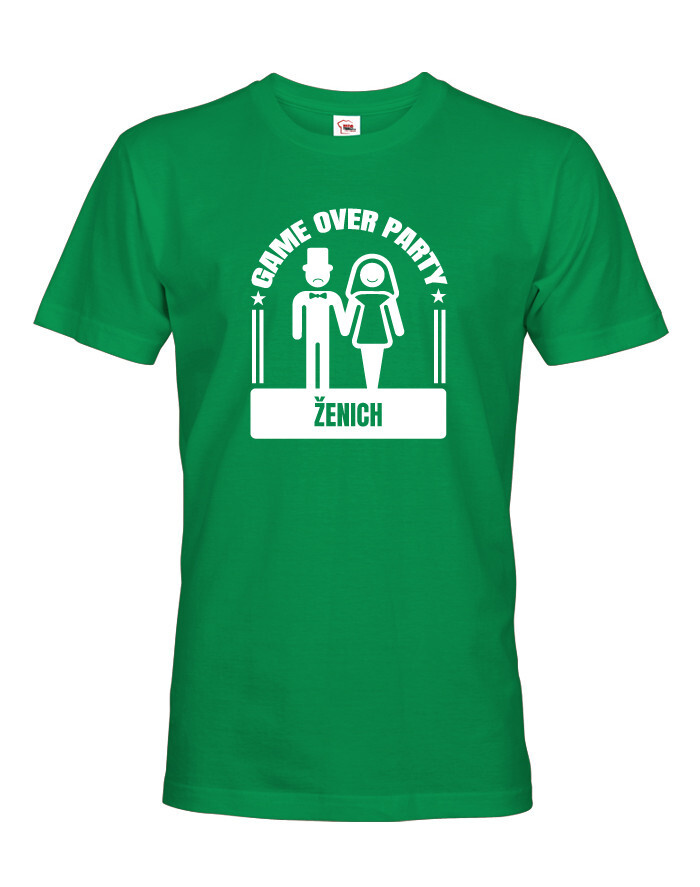 Pánske tričko pre ženícha Game over party