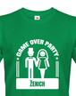 Pánske tričko pre ženícha Game over party