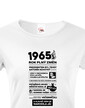 Dámske tričko 1965 rok plný zmien