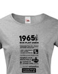 Dámske tričko 1965 rok plný zmien