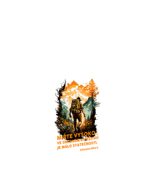 Termoska s bambusovým viečkom Mierte vysoko