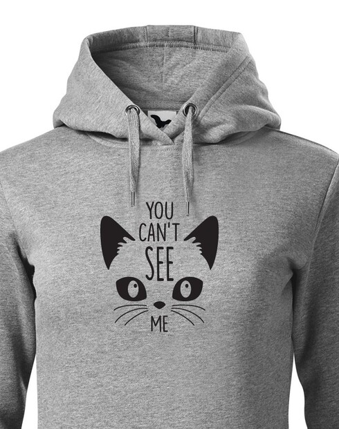 Dámská mikina s mačkou You can´t see me