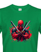 Pánske tričko DEADPOOL postoj s mečmi