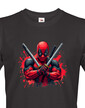 Pánske tričko DEADPOOL postoj s mečmi