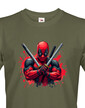 Pánske tričko DEADPOOL postoj s mečmi