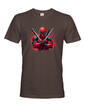 Pánske tričko DEADPOOL postoj s mečmi