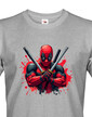 Pánske tričko DEADPOOL postoj s mečmi