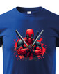 Detské tričko DEADPOOL postoj s mečmi