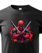 Detské tričko DEADPOOL postoj s mečmi