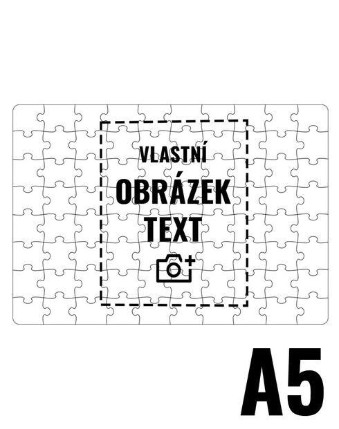 Puzzle s vlastní fotkou A4 na ležato