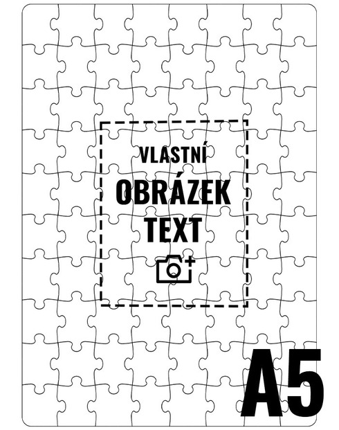 Puzzle s vlastní fotkou A5 na stojato