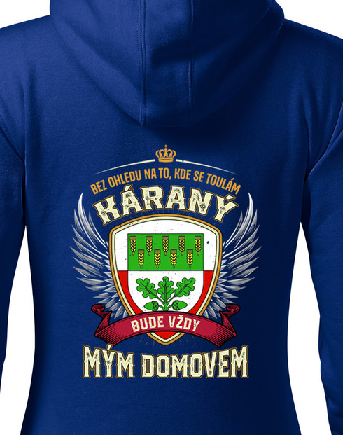 Dámska mikina s voliteľným mestom