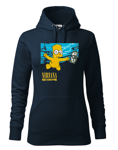 Dámská mikina Bart a Nirvana