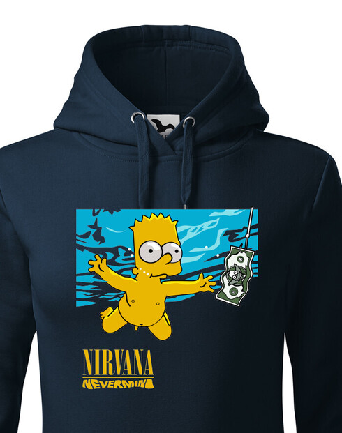 Dámská mikina Bart a Nirvana