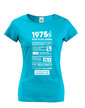 Dámske tričko narodeninové noviny 1975