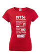 Dámske tričko narodeninové noviny 1975