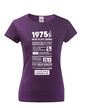 Dámske tričko narodeninové noviny 1975