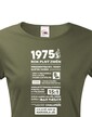 Dámske tričko narodeninové noviny 1975