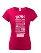 Dámske tričko narodeninové noviny 1975