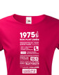 Dámske tričko narodeninové noviny 1975