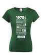 Dámske tričko narodeninové noviny 1975