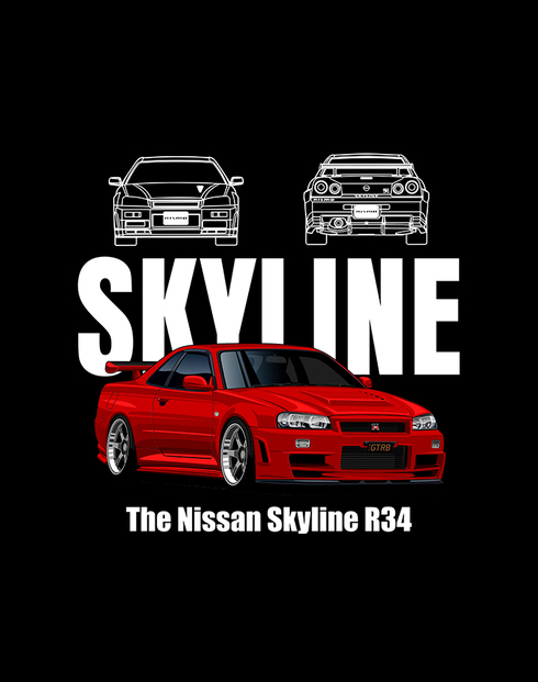 Detské body Nissan Skyline R34