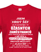 Pánske tričko Som hrdý šéf