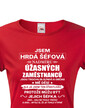 Dámske tričko Som hrdá šéfová
