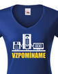 Dámské tričko s retro motívom Spomíname