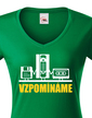 Dámské tričko s retro motívom Spomíname