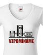 Dámské tričko s retro motívom Spomíname