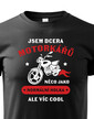 Detské tričko Som dcéra motorkárov