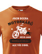 Detské tričko Som dcéra motorkárov
