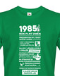 Pánské tričko narozeninové noviny 1985