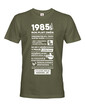 Pánské tričko narozeninové noviny 1985