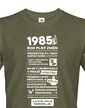 Pánské tričko narozeninové noviny 1985